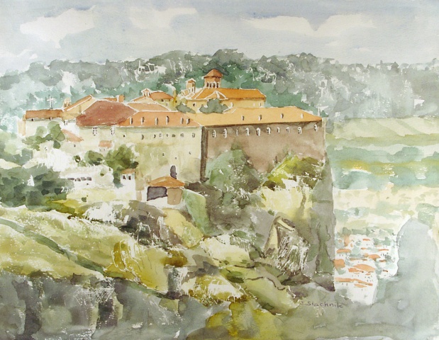 Józef  Stachnik - Grecja - Meteory-Klasztor św.Stefana