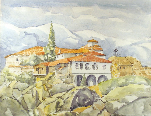 Józef  Stachnik - Grecja - Meteory-Klasztor św.Trójcy